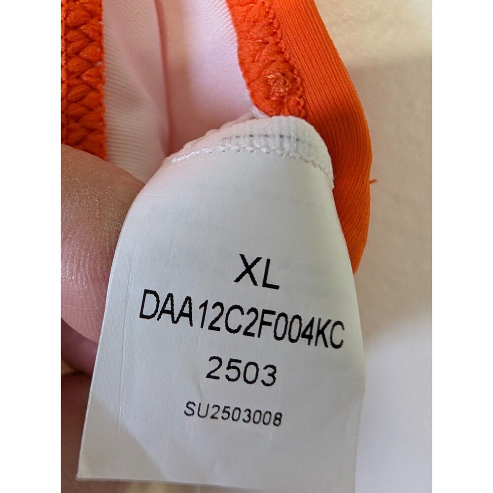 Cupshe XL Front Cross Bikini Set NWT Orange Floral Bathing Suit Tropical - Picture 9 of 10